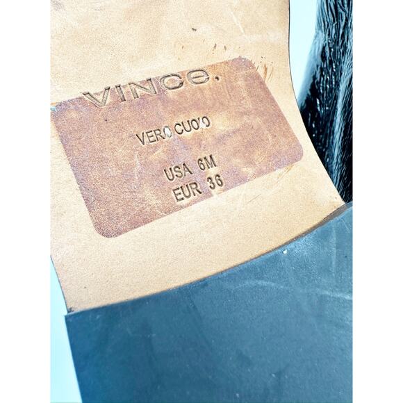 Vince Cecyl Black Patent Leather Chelsea Ankle Boots Women’s Size 6M - Picture 4 of 6